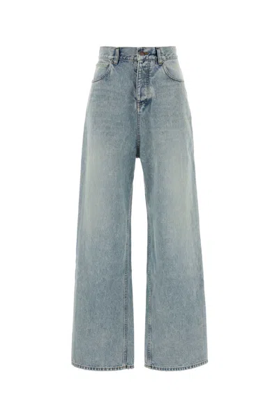 Balenciaga Baggy Fit Jeans In Blue