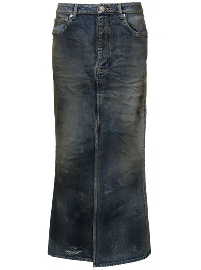 BALENCIAGA BALENCIAGA DENIM MAXI SKIRT