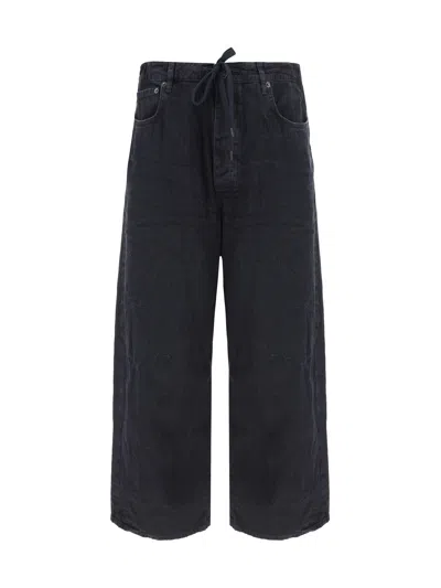 Balenciaga Denim Pants In Lightweight Black