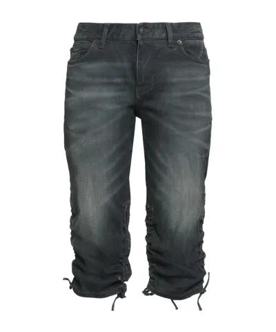 Balenciaga Denim Shorts In Blue