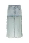 Balenciaga Women Denim Skirt In Blue