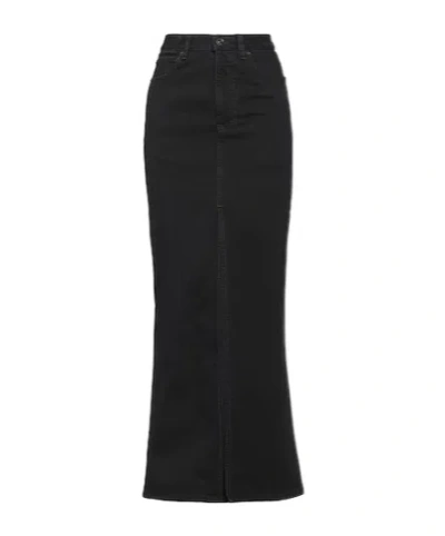 Balenciaga Denim Skirts In Black