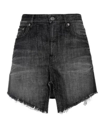 Balenciaga Denim Skirts In Black