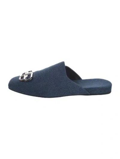 Pre-owned Balenciaga Denim Slippers In Blue
