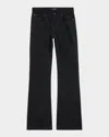 Balenciaga Black Low Waist Straight Jeans In 3207 Jet Black