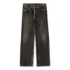 Balenciaga Denim Trompe L'oeil Pants 'black'