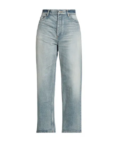 Balenciaga Denim Trousers In Blue