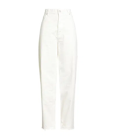 Balenciaga Denim Trousers In White