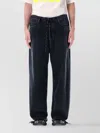 Balenciaga Denim Trousers With Belt Loops And Drawstring Waist In Black
