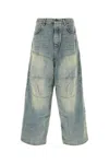Balenciaga George V Baggy Jeans In Stained
