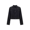Balenciaga Denim Jacket With Chest And Lateral Pockets In Black