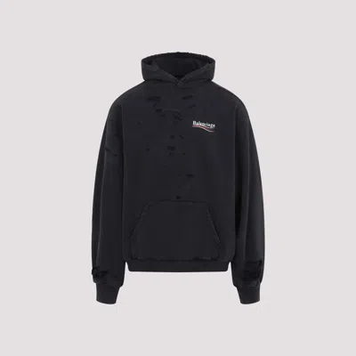 BALENCIAGA DESTROYED LAYERED HOODIE