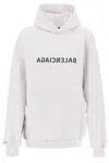 BALENCIAGA DESTROYED LOGO SWEATSHIRT WITH