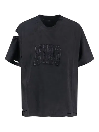 BALENCIAGA DESTROYED LOGO T-SHIRT