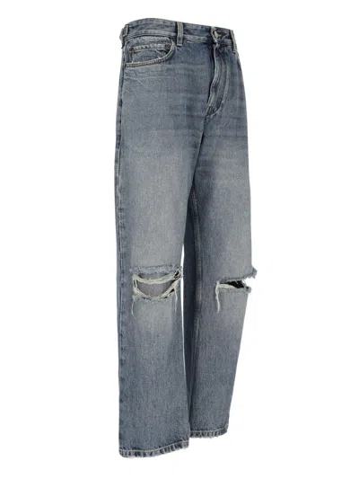 BALENCIAGA DESTROYED LOOSE JEANS