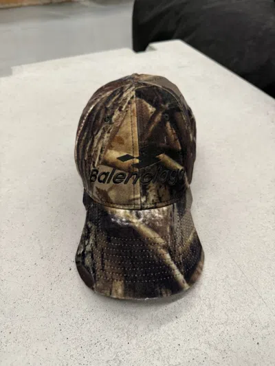 Balenciaga Diamond B Baseball Cap In Multi