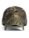 Balenciaga Camouflage-print Baseball Cap In Brown
