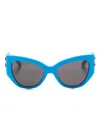 Balenciaga Dinasty Butterfly-frame Sunglasses In Blue