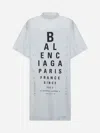 Balenciaga Off-white Optical Oversized T-shirt In White
