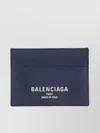 Balenciaga Distinctive Touch Leather Card Holder In Blue