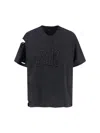 Balenciaga Crew Neck Distressed Detailing Short Sleeves In Black