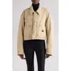Balenciaga Women Workwear Crop Jacket In Neutral