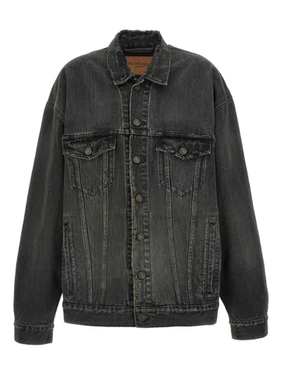 BALENCIAGA DISTRESSED DENIM JACKET