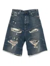 Balenciaga Distressed Denim Shorts