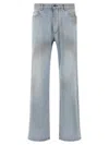Balenciaga Deconstructed Jeans In Blue