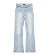 Balenciaga Distressed Low-rise Straight Jeans In Brown