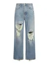 BALENCIAGA DISTRESSED STRAIGHT-LEG JEANS