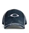 Balenciaga Distressed Tracksuit Baseball Cap In Navy