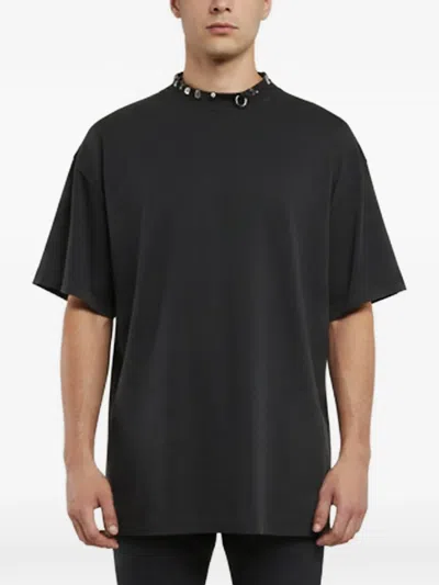 Pre-owned Balenciaga Distressed T-shirt In Black