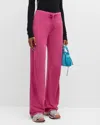 Balenciaga Terry Flared Track Pants In 5803 Black/reflective