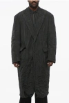 Balenciaga District Check Nylon Trench Coat With Pocket Design
