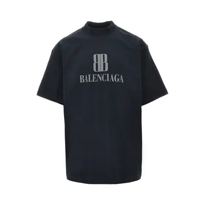 Balenciaga Dium Fit 'nano Bb' T-shirt In Black
