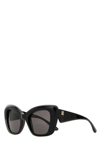 Balenciaga Diva Oversized Cat-eye Acetate Sunglasses In Black