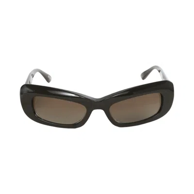 Pre-owned Balenciaga Diva Rectangle Sunglasses 'dark Chocolate Brown' | Women's Size Onesize