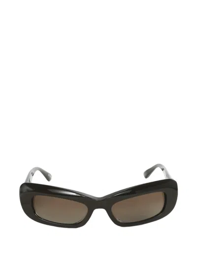 BALENCIAGA DIVA RECTANGLE-FRAME SUNGLASSES