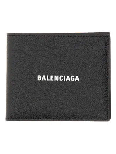 Balenciaga Domesticated Calf Leather Wallet In Black