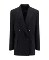 Balenciaga Double-breasted Jacket In Black