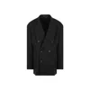 Balenciaga Chic And Versatile Clinched Jacket For Women In Black
