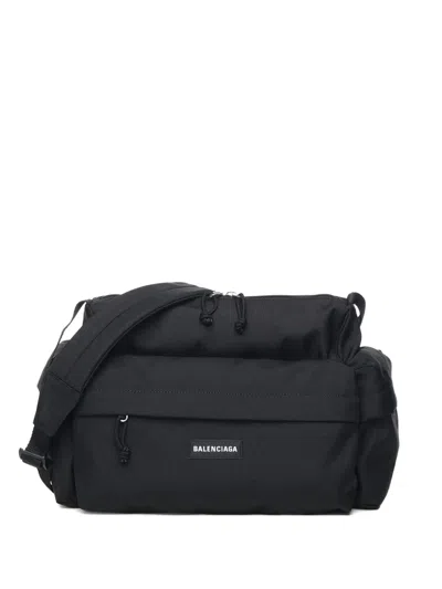 Balenciaga Double-compartment Holdalls In Black