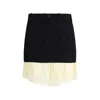 Balenciaga Lace-trimmed Wool Mini Skirt