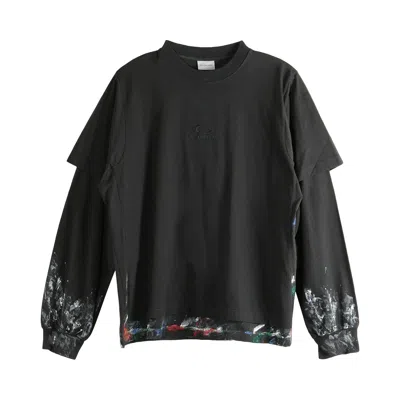 Pre-owned Balenciaga Double T-shirt 'black' | Men's Size L