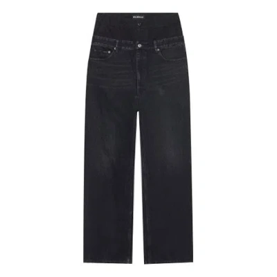 Balenciaga Double Waistband Pants 'black'