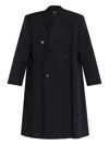 Balenciaga Oversized Double Breasted Coat In Black