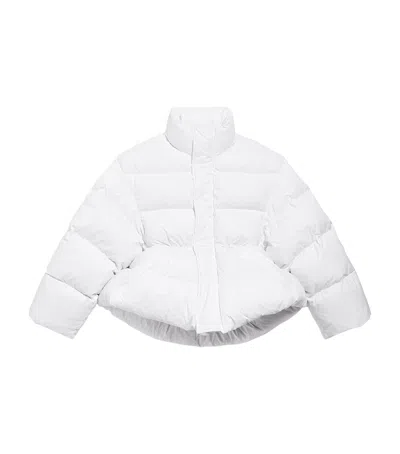 Balenciaga Down Hourglass Puffer Coat In White