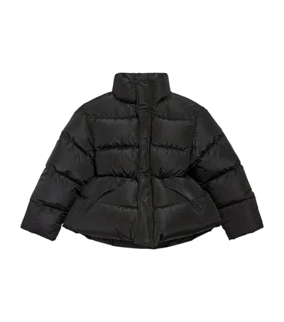 Balenciaga Down Hourglass Puffer Jacket In Black