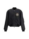 Balenciaga Black Polyamide Large Fit Bomber Jacket In Black